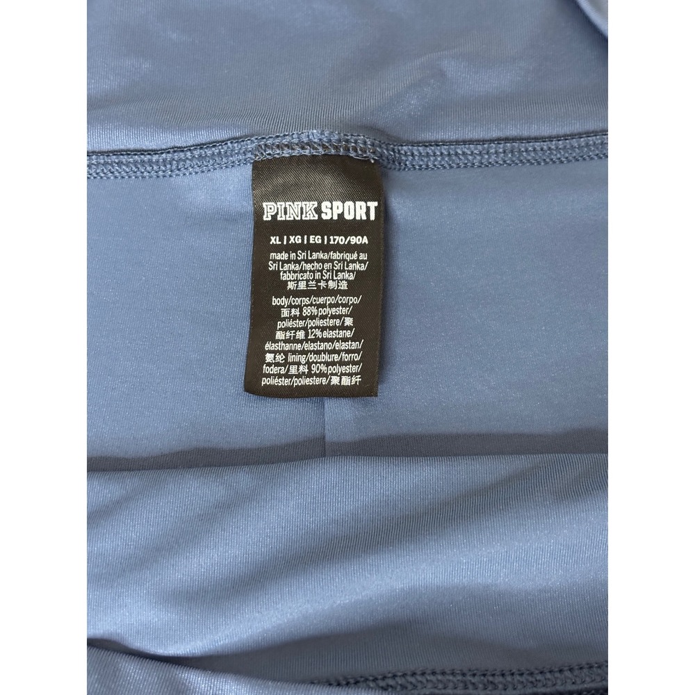 Victorias Secret PINK Sport Blue Cinched Side Drawstring Booty Shorts Womens XL - Picture 4 of 4
